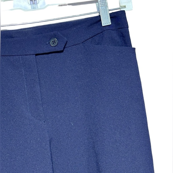 French Connection Women's Minar Pleated Trousers NWT Size 4 Navy Blue - Picture 4 of 16
